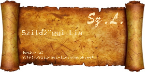 Szilágyi Lia névjegykártya